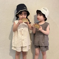 MILANCEL Conjunto infantil verano: chaleco y pantalón corto