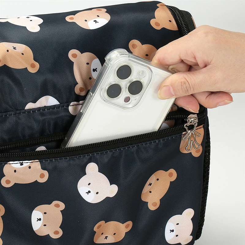 Bolso bandolera bebé para pañales con múltiples bolsillos organizador - imagen 3