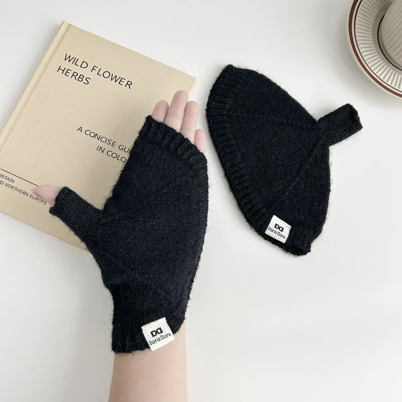 Guantes de lana con medio dedo para bebé – Tacto suave y cálido - imagen 4