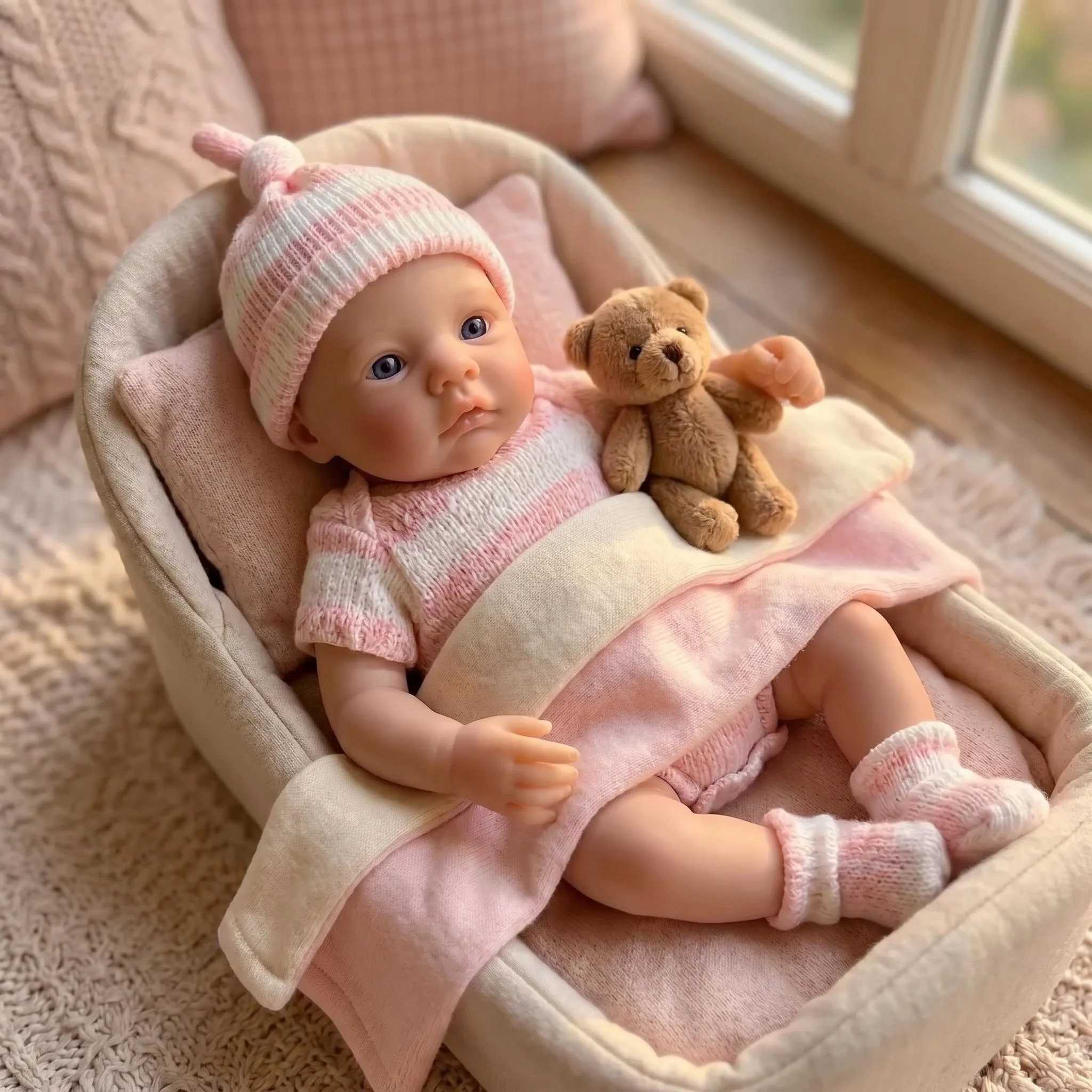 NPK Muñeca de silicona mini super suave flexible elástica para la palma - imagen 3