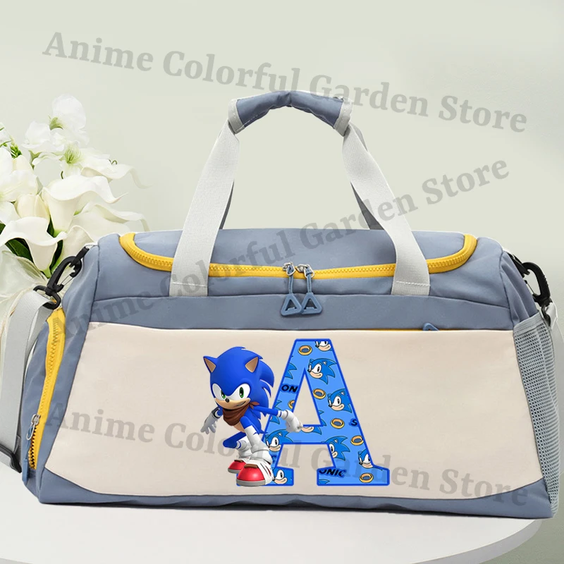 Sonics bolsa de viaje amplia estilo anime para deporte y natación - imagen 3
