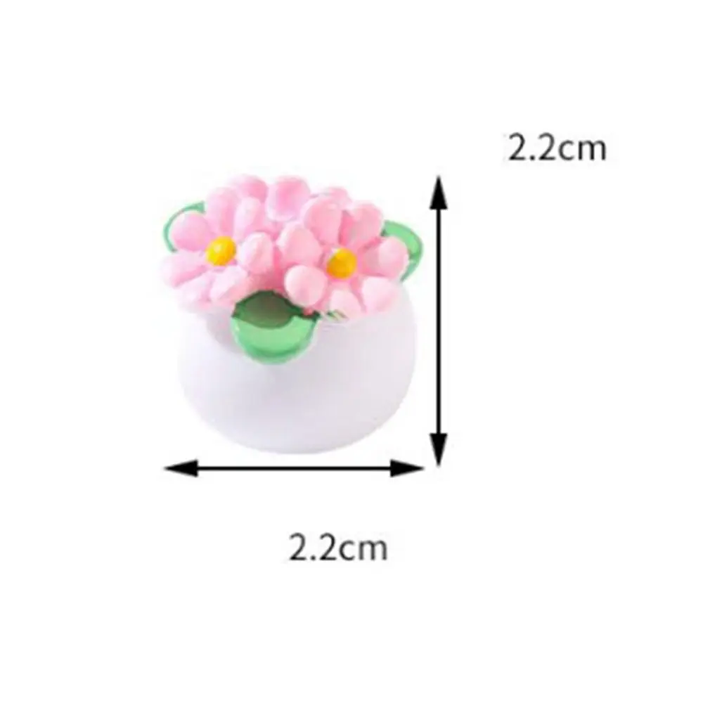 Maceta verde miniatura para casa de muñecas - imagen 2