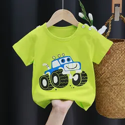 Camiseta de algodón con estampado para bebé niño y niña