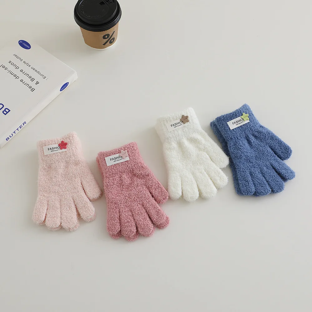 Guantes de lana cálidos para niños – Manoplas con diseño estrella - imagen 3
