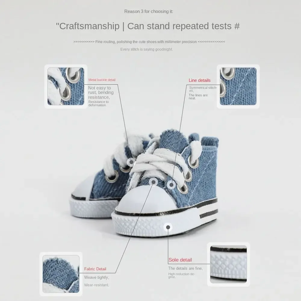 Zapatos Labubu de lona artesanales para muñecas – Varios estilos - imagen 4