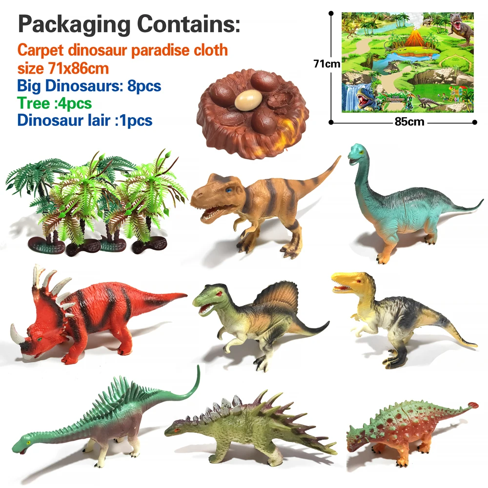 Juego de alfombras y dinosaurios 1