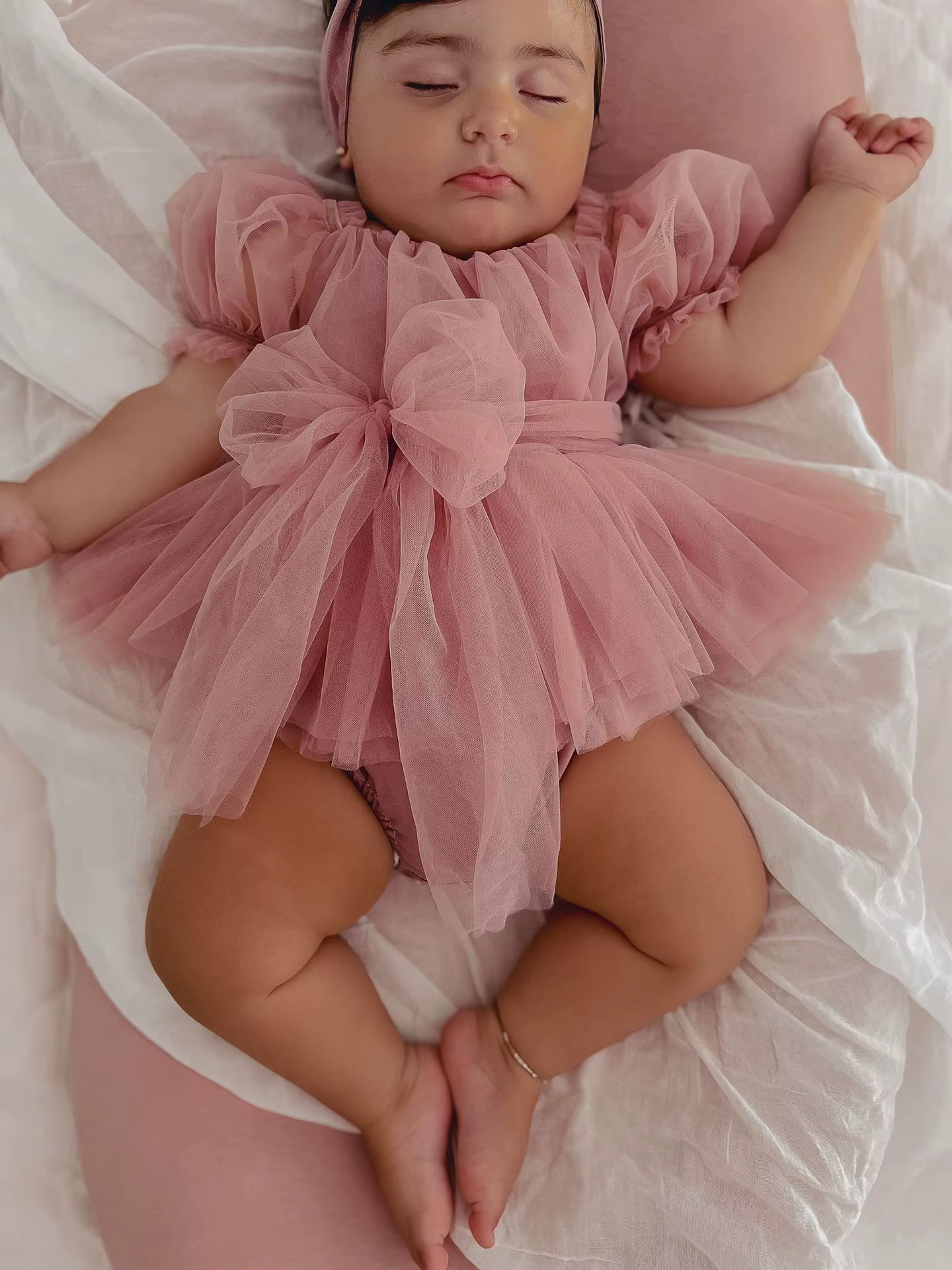 Vestido de verano con manga abombada para bebé niña - Milangel - imagen 2