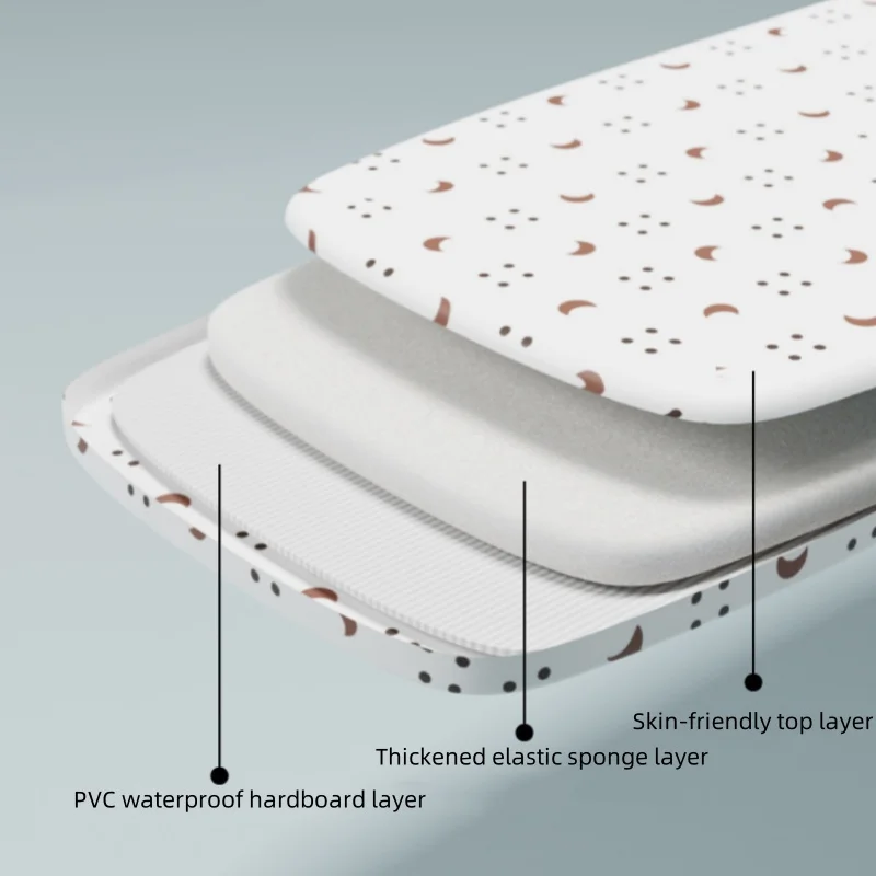 Cuna plegable con ruedas y balanceo para bebé de 0 a 18 meses - imagen 5