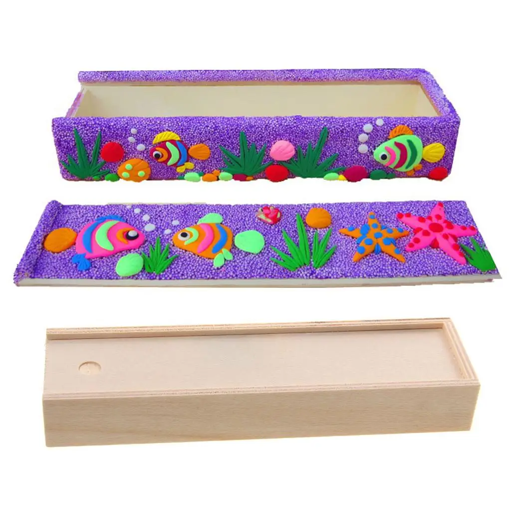Caja de almacenamiento de madera Natural