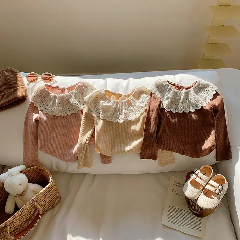 Camiseta de punto con volantes para niña – Otoño Invierno - imagen 3