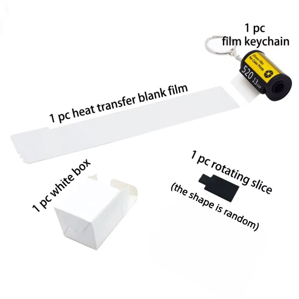 Llavero de sublimación de plástico en blanco listo para personalizar