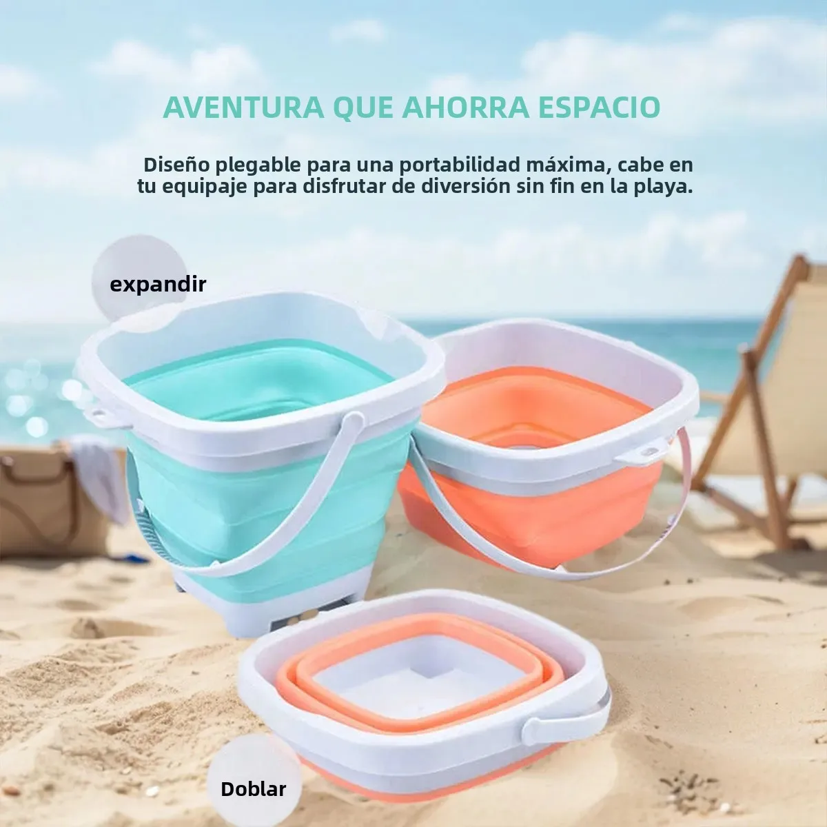Cubo de playa, forma fruta para arena y agua, juego exterior - imagen 4
