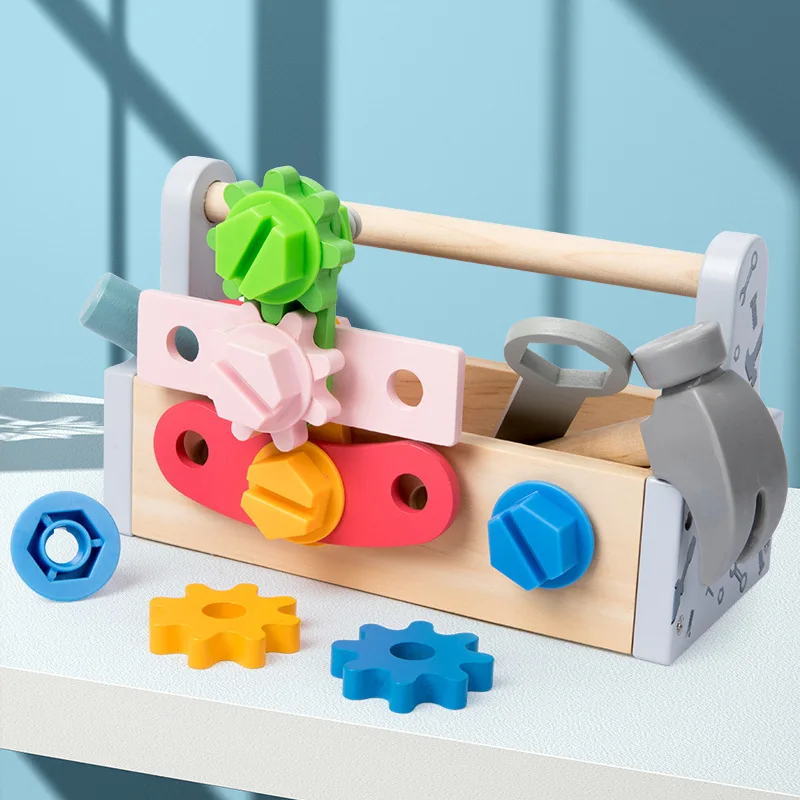 Caja de herramientas en madera para niños: juego montaje y reparación - imagen 4