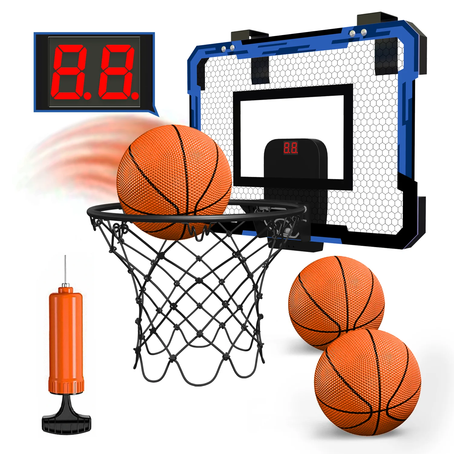 Pelotas de baloncesto y bomba incluidas