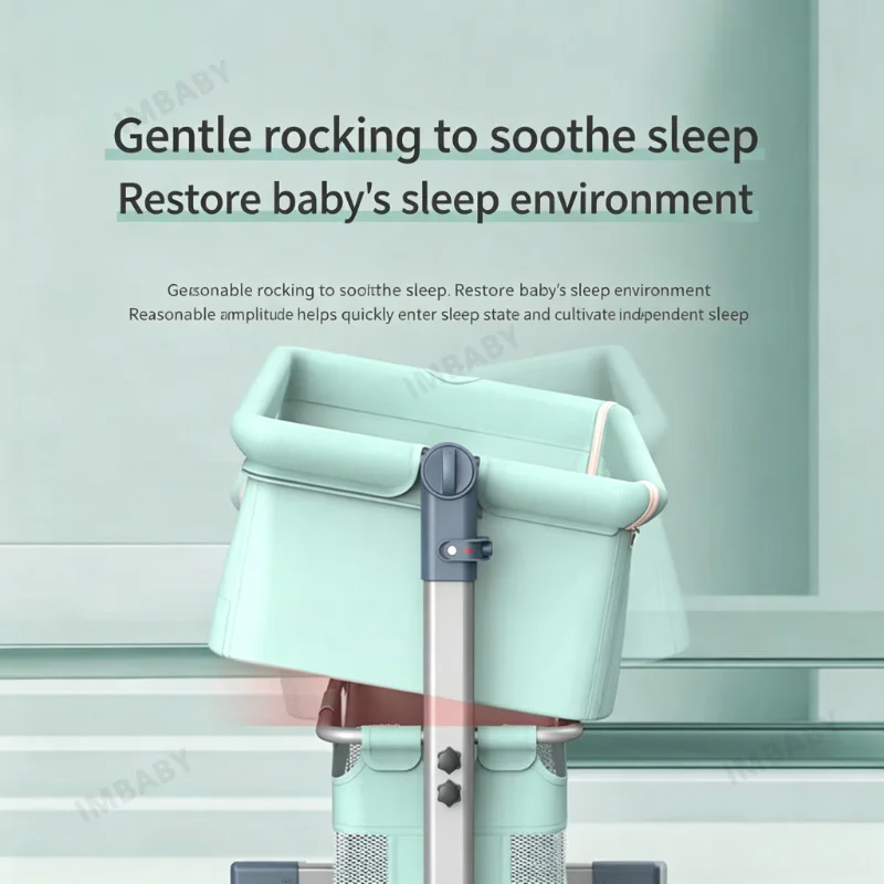 IMBABY Cuna plegable portátil para bebé recién nacido ajustable - imagen 4