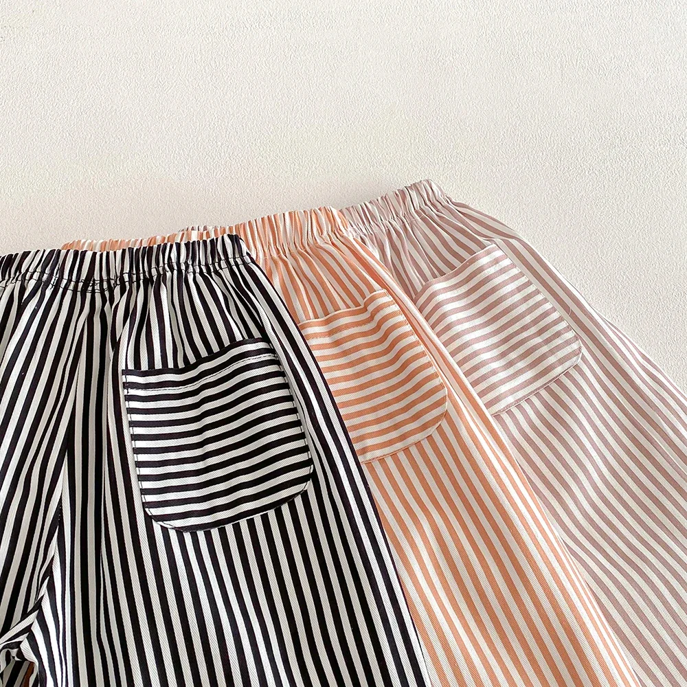 Pantalones de verano rayados para bebé niño - suaves y cómodos - imagen 3