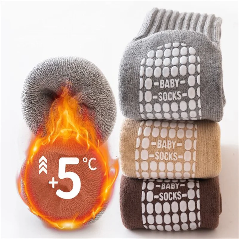 Lawadka calcetines bebé invierno – Largos, cálidos y antideslizantes - imagen 2