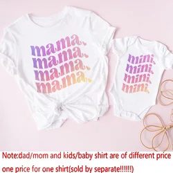 Mamá Mimi Conjunto Madre e Hija Verano - Camiseta y Body a Juego