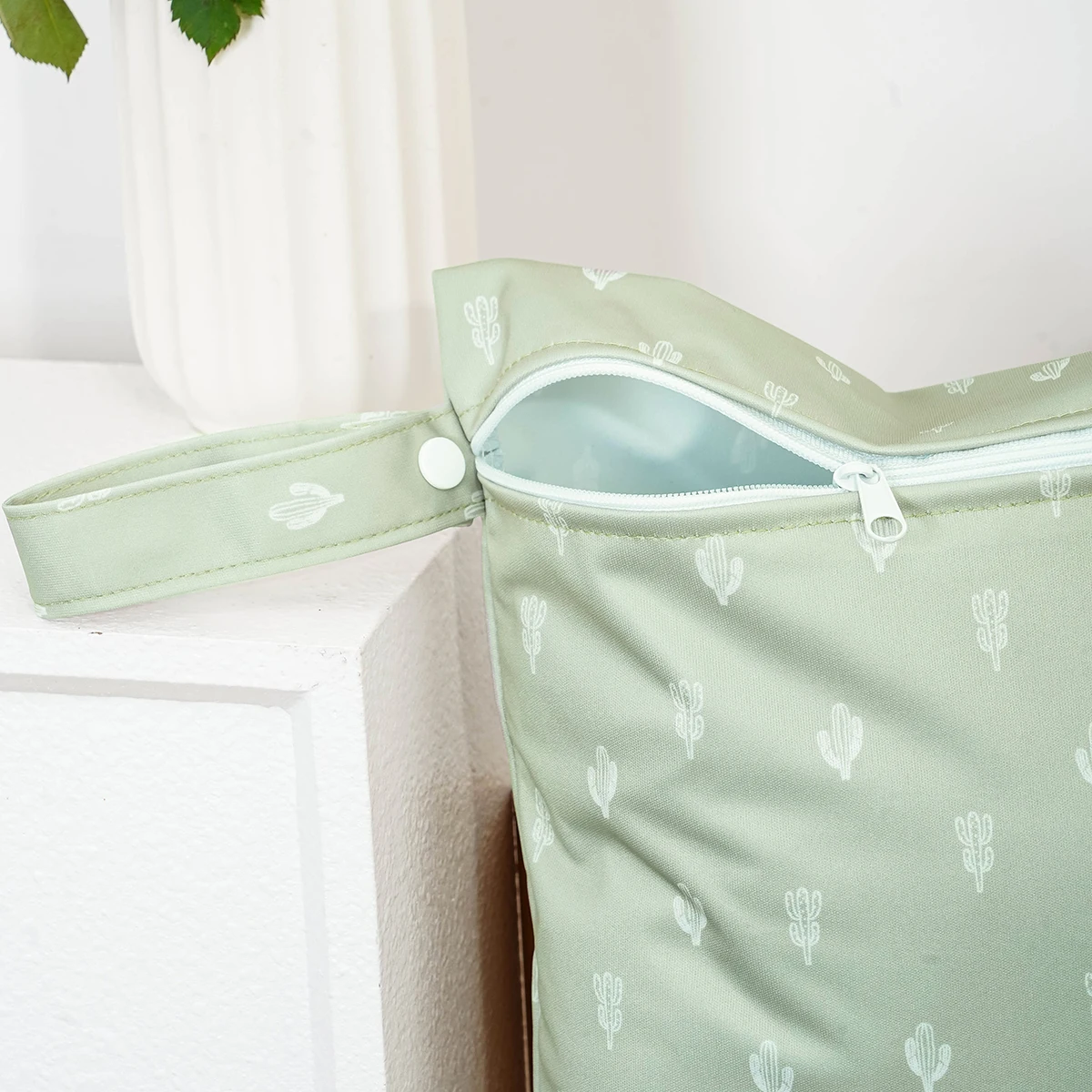 Detalle del tejido impermeable y algodón