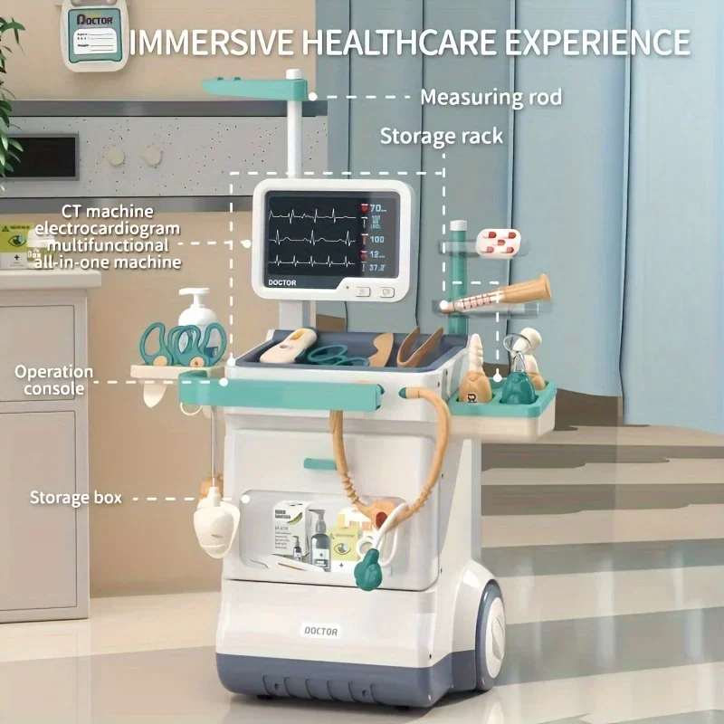 Juego de doctor y enfermera con carrito médico y sonidos - imagen 4