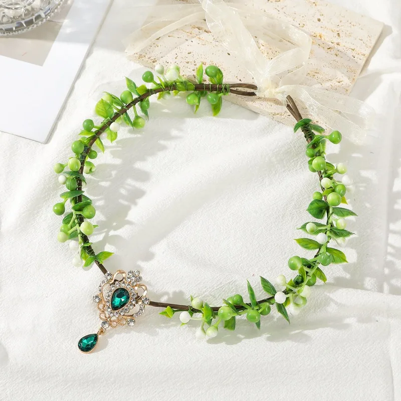 Diadema de cristal estilo elfo bosque con toque hadas para niña - imagen 5