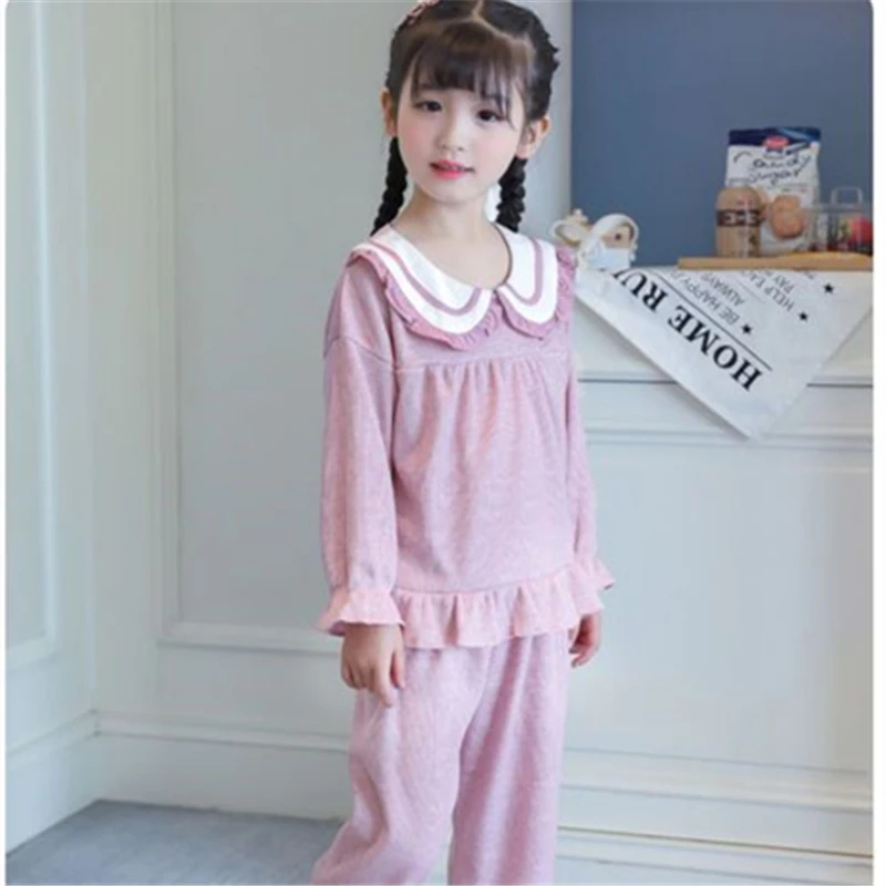 Pijama infantil de algodón puro con cuello musul manga larga - imagen 5