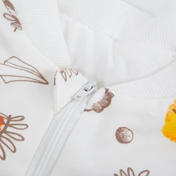 Saco de dormir bebé con motivos de león – Algodón suave con cremallera