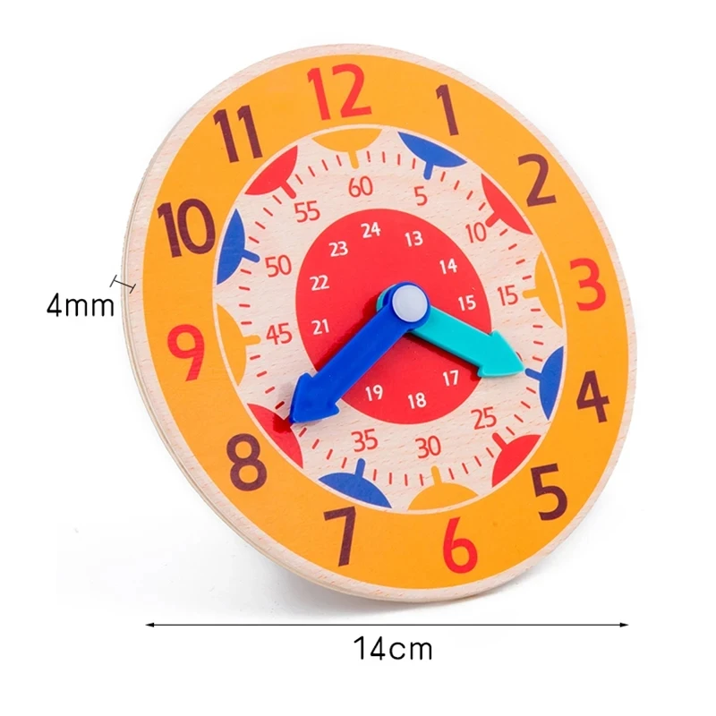 Reloj de madera Montessori para niños: horas y minutos educativos - imagen 5