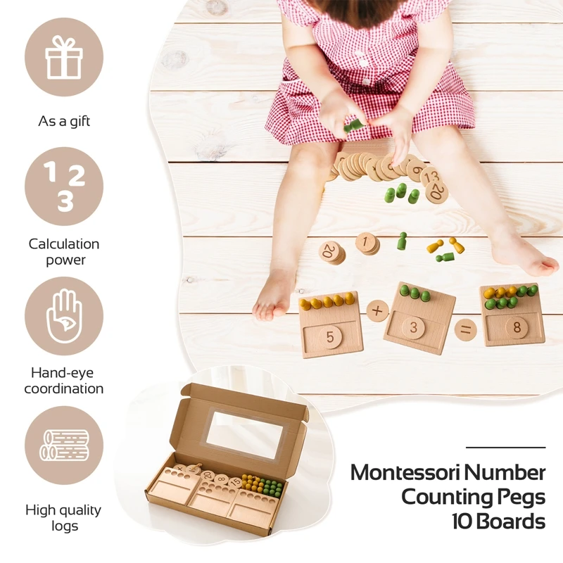 Tablero Montessori doble cara con letras