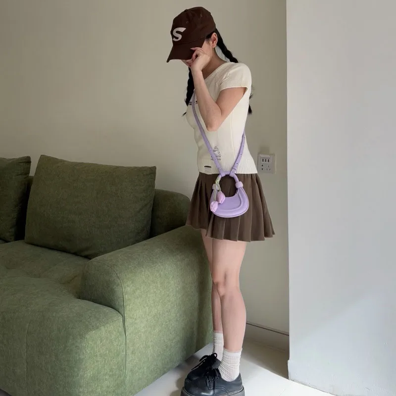 MILANCEL bolso bandolera infantil forma tulipán minimalista de verano - imagen 4