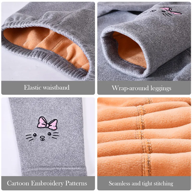 Leggings de terciopelo para niña – Suaves y calentitos de invierno - imagen 5