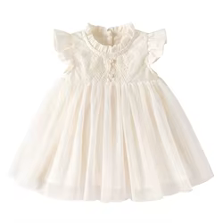 Vestido de verano sin mangas para bebé niña – Princesa en malla