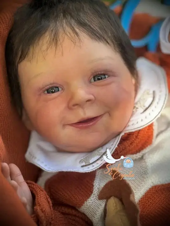 Kit de muñeca reborn Sebastian para manualidades con cuerpo de tela - imagen 4