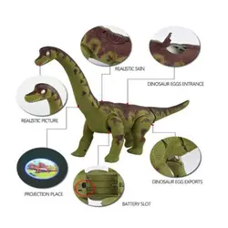 Dinosaurio eléctrico de cuello largo que pone huevos para jugar