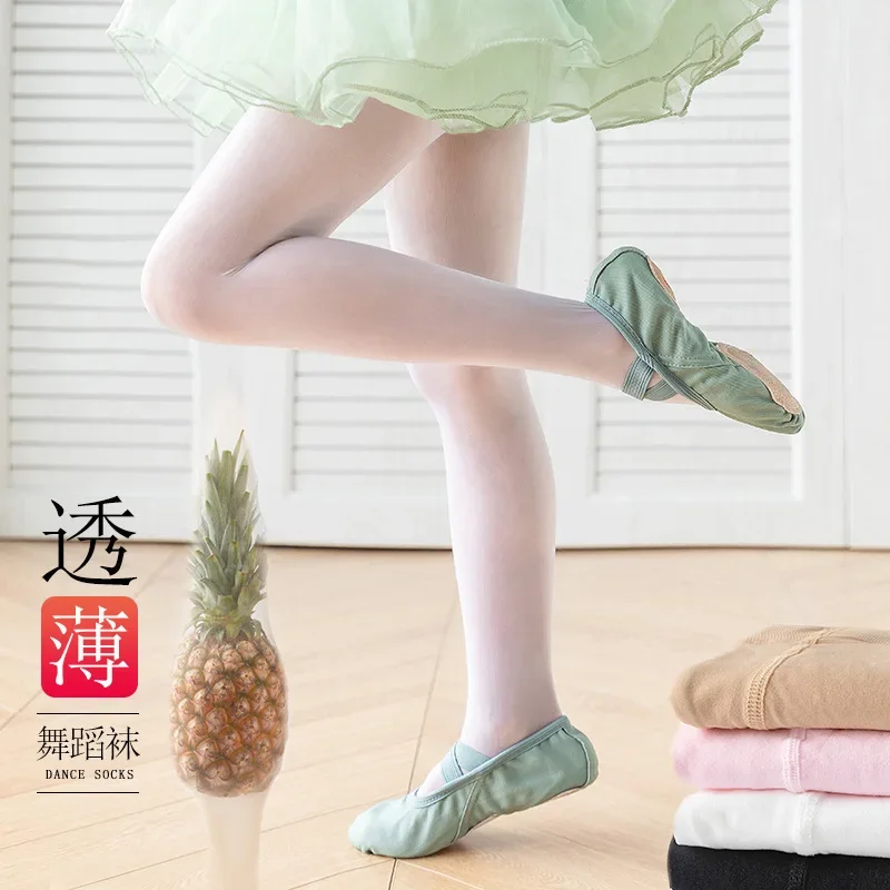 Medias de ballet blancas ultrafinas para niñas – punta reforzada - imagen 2