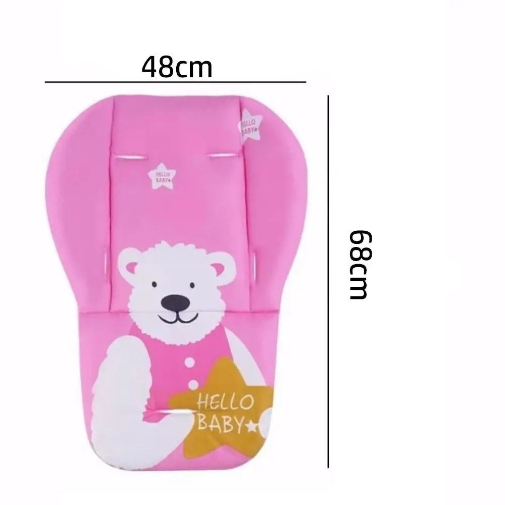 Cojín silla comedor bebé con estampado de dibujos suaves infantiles - imagen 5