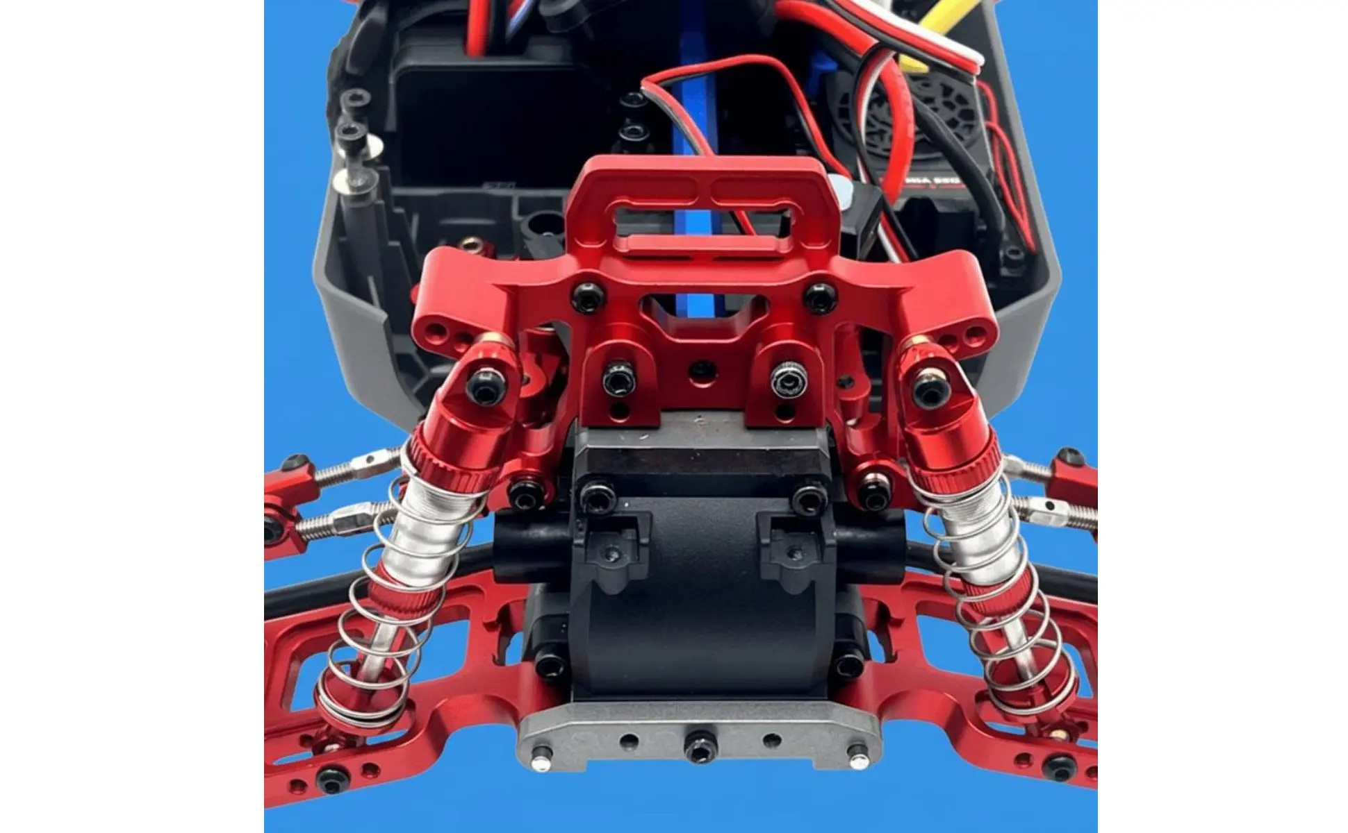 Soporte de amortiguador de aluminio anodizado para RC
