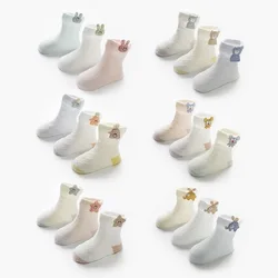 Calcetines de algodón sin costuras para bebé y niña – Malla fina verano