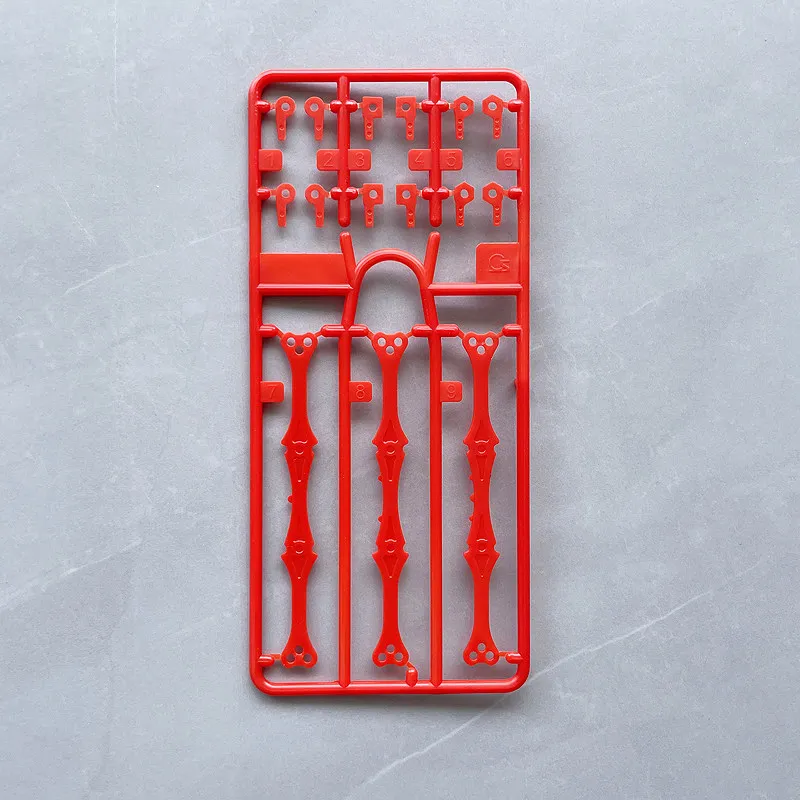 Placa angular ajustable Mini 4WD para cabezal en rojo y negro - imagen 4