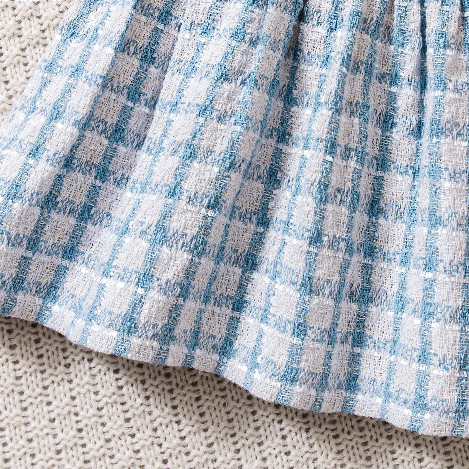 Conjunto verano bebé niña: camiseta a cuadros y vestido princesa - imagen 4