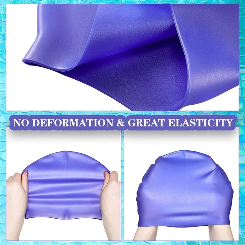 Gorro de natación silicona para niños – Protege orejas y cabello - imagen 4