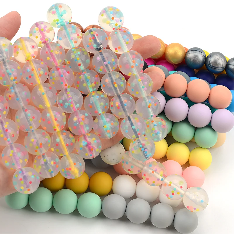 Cuentas de silicona 12mm LOFCA – Ideales para manualidades infantiles - imagen 2