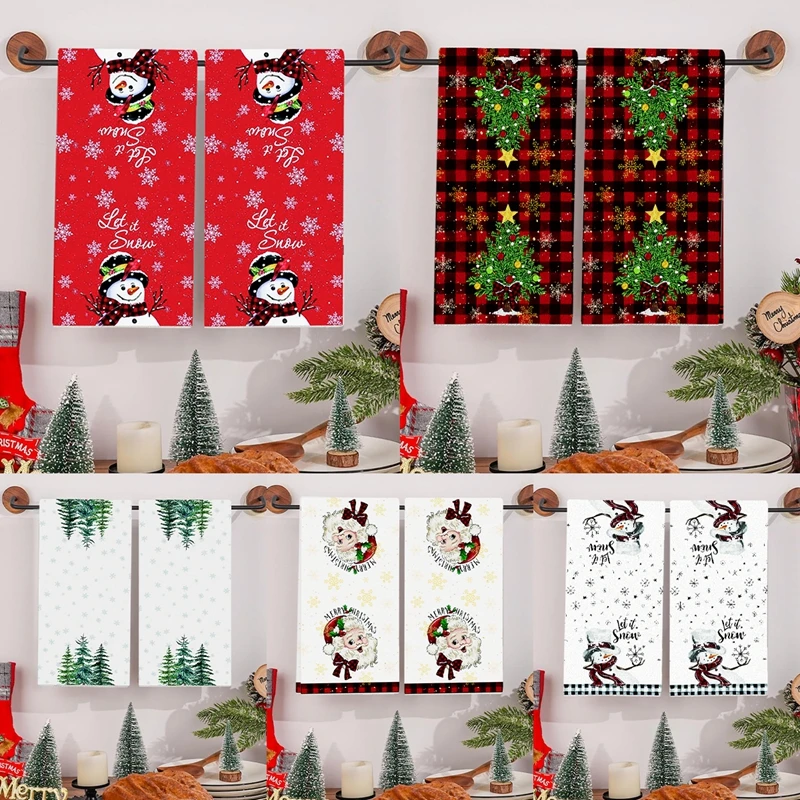 Detalle del diseño navideño y textil de cocina