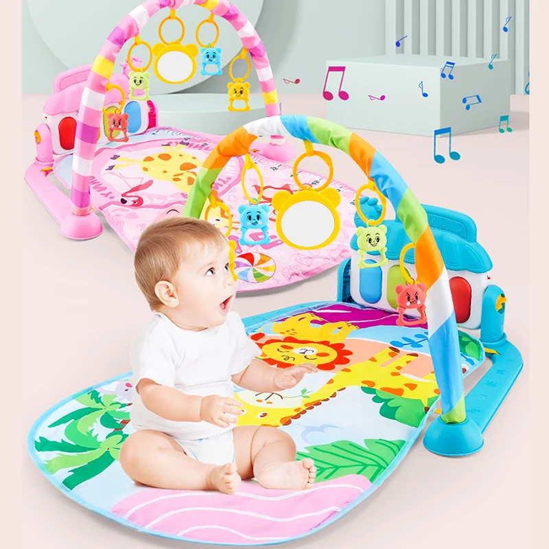 Alfombra musical para bebé: tapete de juego con piano y rompecabezas