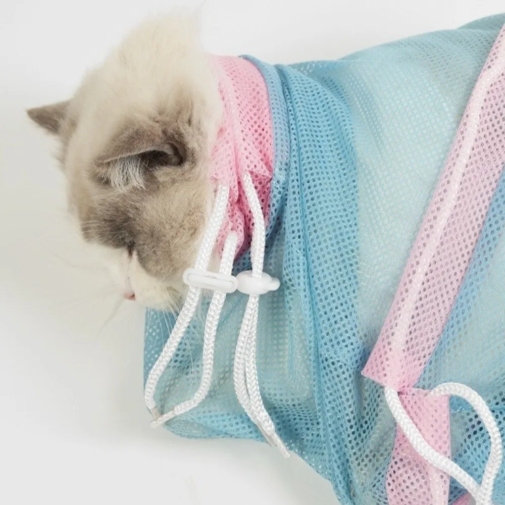 Bolsa de baño para gatos antiarañazos transpirable con correas - imagen 5