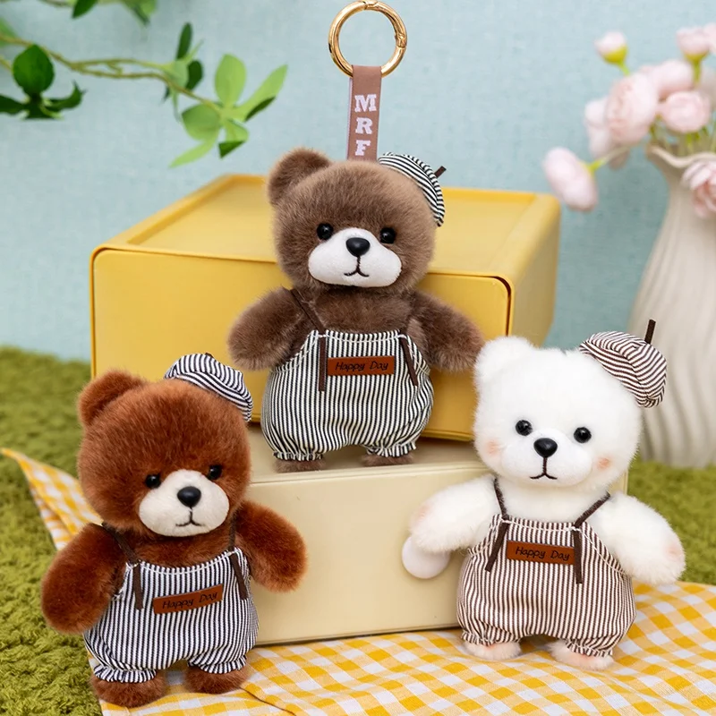 Peluche oso Kawaii suave para mochila escolar, llavero infantil - imagen 2
