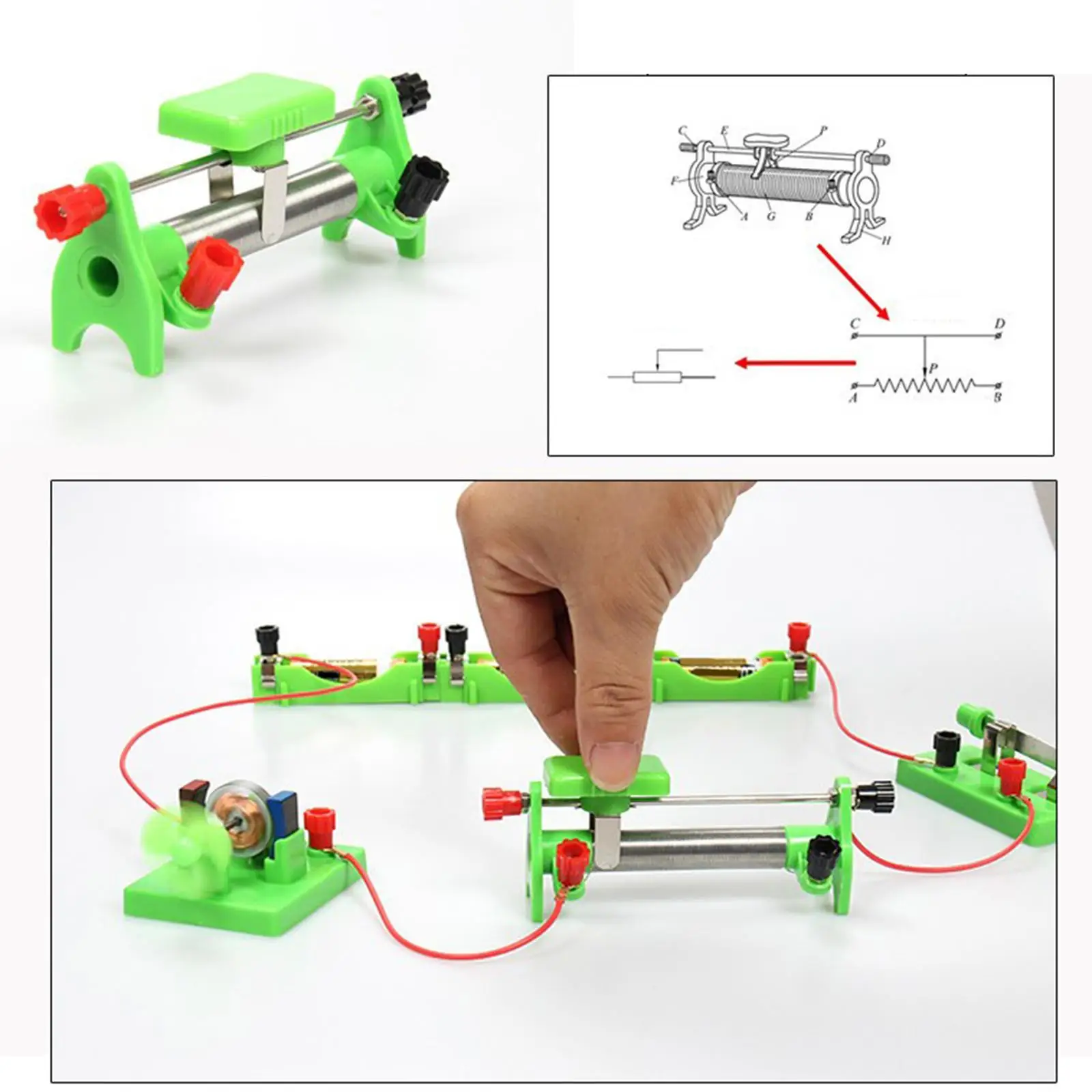 Kit de circuito eléctrico para secundaria, juguete educativo - imagen 4