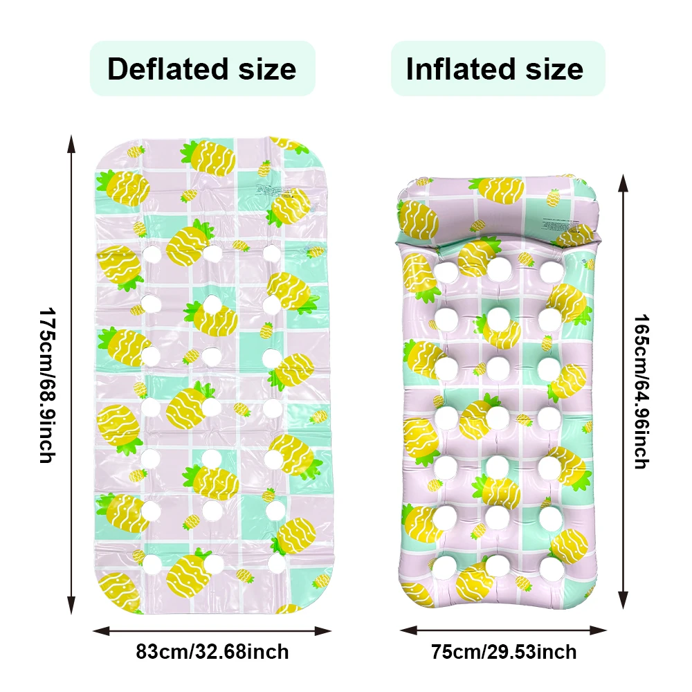 Silla flotante inflable de piscina y playa para relajarte - imagen 5