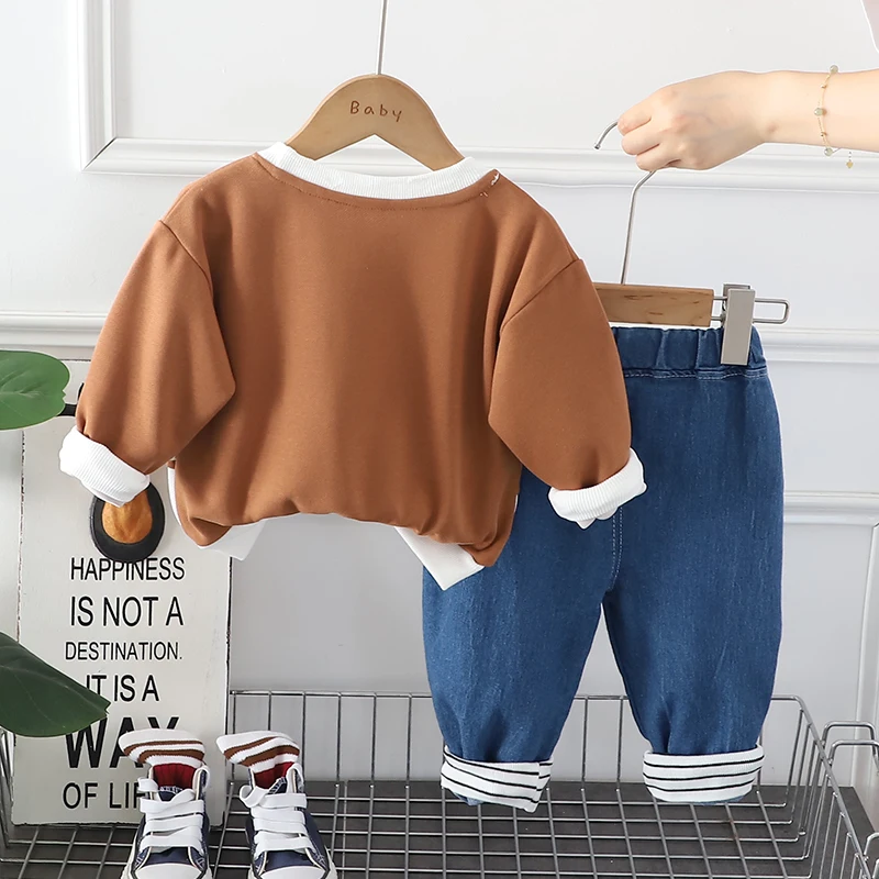 Chándal de algodón suave para bebé unisex - imagen 5