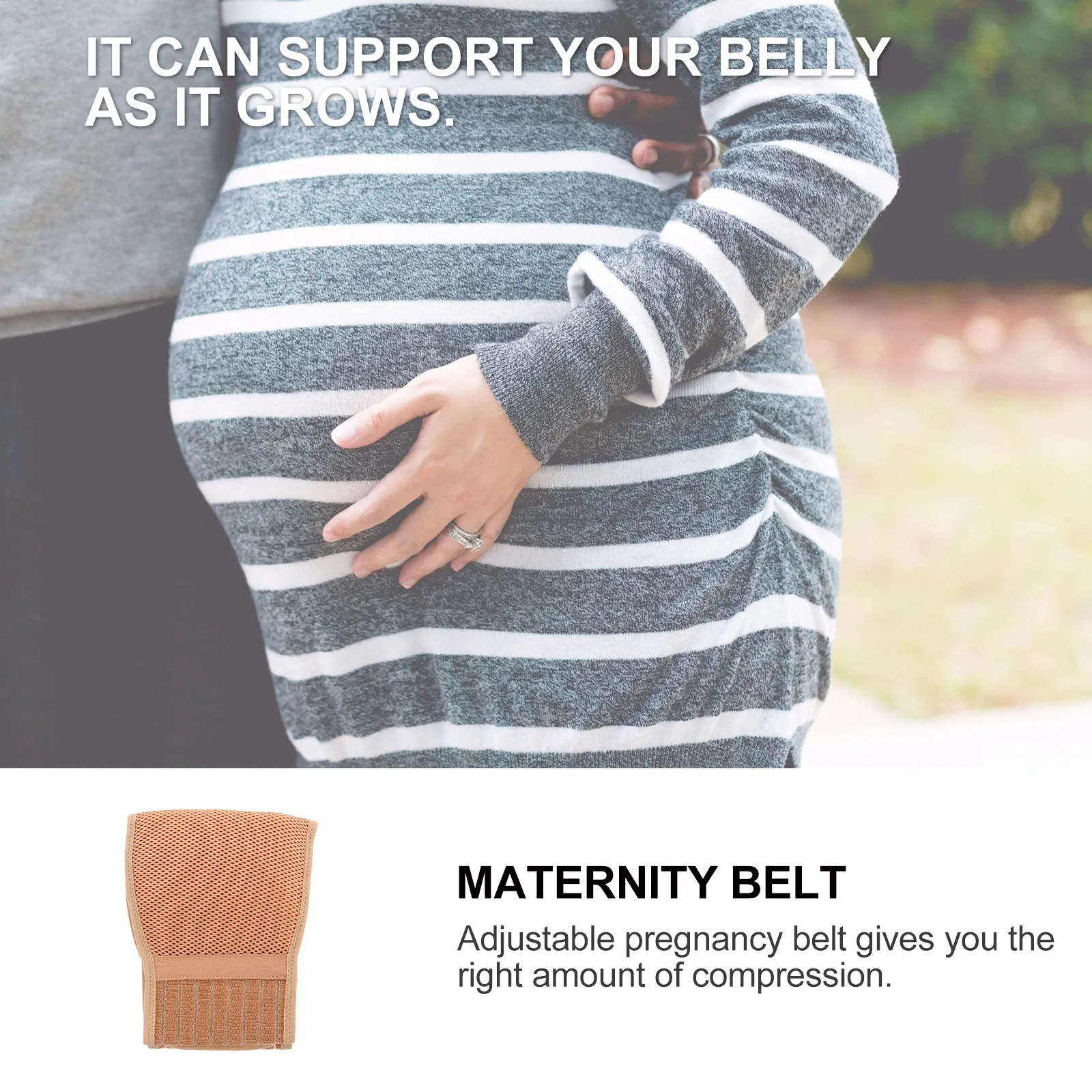 Faja de embarazo ajustable para soporte abdominal y alivio pélvico - imagen 2